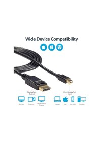 Resim Wozlo Mini Display Port to Display Port Kablo 4K 60Hz Thunderbolt 2 Kablosu 3 M 