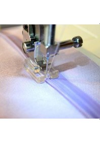 Resim Janome Ev Tipi Dikiş Makinesi Plastik Gizli Fermuar Ayağı Rj-601 