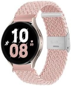 Resim CONSTRAIN - Huawei ile uyumlu Watch Gt Gt2 Gt3 Gt4 42mm/honor Magic 2 Kordon Metal Klipsli Flexi Örgü - Pembe 