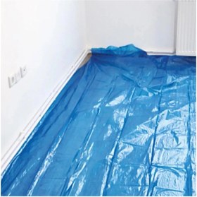 Resim Branda Örtü Hışır Örtü (4X12.5 Metre) 50 Metrekare Boyacı Naylonu Eşya Zemin Koruma. 
