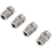 Resim Geeroyoo 304 Paslanmaz Çelik G1/4 Dış Konik Açılı Fırçalar 0 ,15 ,25 ,40 - Yüksek Basınçlı Temizleyici Uyumlu, Eşit Sprey, Dayanıklı 