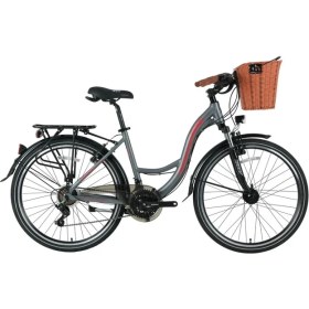 Resim Bisan Sandy 26" Jant 43 cm Kadro 21 Vites Sepetli Şehir Bisikleti 
