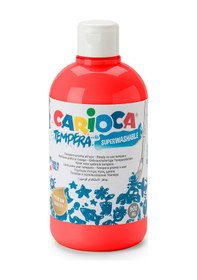 Resim Carioca Tempera Guaj Boya Süper Yıkanabilir 500 Ml Kırmızı 