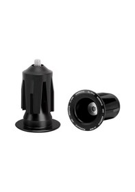 Resim Rıderace Bisiklet Gidon Elcikleri Gidon Ucu Kapağı Alüminyum Alaşım Dağ Bisikleti Gidon Elcikleri Tıpalar Kapaklar 23.5mm Yol Bisikleti İçin Siyah 