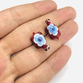 Resim Murano Cam Kaplumbağa, Kırmızı 