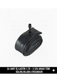 Resim 26 Jant İç Lastik - 26x1.75 / 2.125 Uyumlu - Oto Valf Kalın Sibop Bisiklet İç Lastiği 