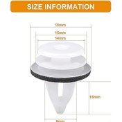 Resim Dianziye Bmw E46/e53/e90/e91/e70/e71/e83 Araçları İçin 50 Adet Plastik Çivata, Sponge Padli Dayanıklı Kasa Dekorasyon Fakatları, Kapı/damper Tutucuları 