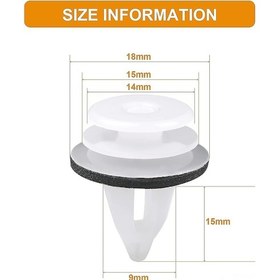 Resim Dianziye Bmw E46/e53/e90/e91/e70/e71/e83 Araçları İçin 50 Adet Plastik Çivata, Sponge Padli Dayanıklı Kasa Dekorasyon Fakatları, Kapı/damper Tutucuları 