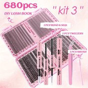 Resim 200/720 Yoğun ve Kabarık Kirpik Küme, Hafif Dokulu, 0.07mm Kalınlık, D-Şekilli Kıvrım, Sahte Kirpikler, Yoğunluk 10D-50D, Uzunluk 10-18mm (Karışık Uzunluklar), 2'si 1 Arada Tutkal ve Mühür, Cımbız, Kirpik Fırçası, Yapay Mink Malzemesi, Bireysel Küme Kirpikler, Doğal Yumuşak Kirpik Uzantıları, Makyaj Malzemeleri, Kolay Giyim, Dayanıklı ve Yeniden Kullanılabilir, Başlangıçlar İçin Uygun, Tüm Stiller İçin Uygun 