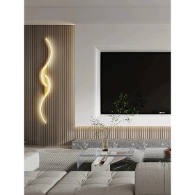 Resim Pera 3 Sconce / 120 cm / Anthracite Case / 3 Colors Light Up / 3 Years Warranty Gri Modern Alüminyum E27 