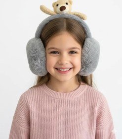 Resim Kız Çocuk Gr Ayıcıklı Peluş Kulaklık 