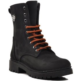 Resim Ayakmod 90006-9 Siyah Nubuk İçi Polarlı Hakiki Deri Unisex Bot 001 