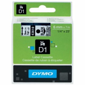 Resim Dymo 43610 Şeffaf/Siyah D1 Yedek Şerit 6 MM X 7 M 