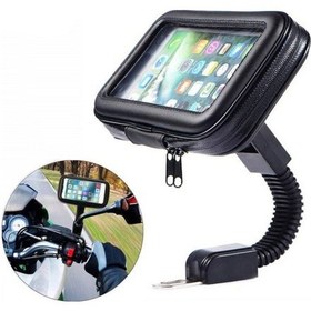 Resim Telefon Tutacağı Motosiklet Fermuar Kılıflı 6 Inch / Syte179 