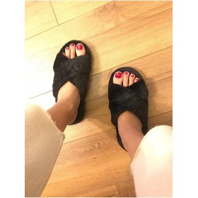 Resim Fluffy Kadın Tüylü Ev Terliği Cprz 