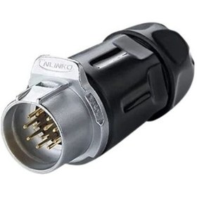 Resim Lp-20-c12pp-01-001 12-pin Su Geçirmez Konnektör - Erkek 