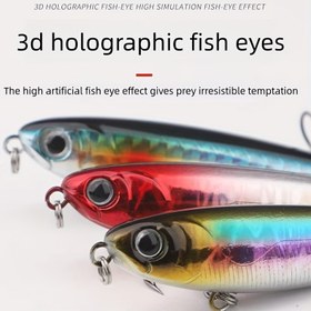 Resim 1 Paket 3D Holografik Balık Yemi Gözleri - Yüksek Gerçekçi Bas, Alabalık ve Levrek için Cazibe - Dayanıklı ABS Balıkçılık Aksesuarları (Beyaz) 