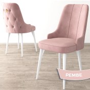 Resim Canisa Concept Canisa Enoa Serisi Babyface Kumaş/beyaz Gürgen Ayaklı Sandalye 