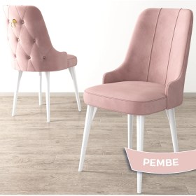 Resim Canisa Concept Canisa Enoa Serisi Babyface Kumaş/beyaz Gürgen Ayaklı Sandalye 