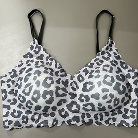 Resim Kadınların Seksi Push-Up Sütyeni - Teli/Çelik Bant Yok, Dikişsiz Kaymaz Kupalar, Anti-Sarıl Destek, Günlük ve Özel Durum İç Çamaşırı - Kadınlar için Seksi Leopar Desenli İç Çamaşırı, Çok Yönlü İç Giyim, Şık Siluet, Rahat Uygunluk, Destekleyici İç Giyim, Moda Bilincli Kadınlar 