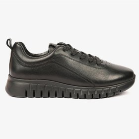Resim Greyder 33940 Kadın Siyah Hakiki Deri Sneaker Ayakkabı -744 Siyah 