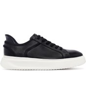 Resim Derimod Erkek Siyah Bağcıklı Kalın Tabanlı Deri Sneaker 25WFD694318 