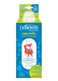 Resim 250 ml PP Dar Ağız + Sippy Biberon Bardak, Tilki, Tekli Paket 