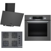 Resim 311 Gri 3'lü Ankastre Set (HBF534EH3T-POP7C9P30O-DWK64PJ70T) Bosch
