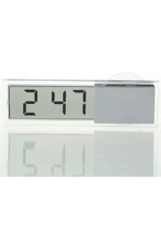 Resim Xiaxiaoer Araba Elektronik Saat Mini Dayanıklı Şeffaf LCD Ekran Dijital (Yurt Dışından) 