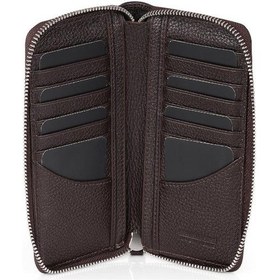 Resim Daniel Klein Dkl3016-3 Çanta Formunda Geniş Hacimli Fermuarlı Kahverengi Kadın Cüzdan&kartlık Kahverengi 