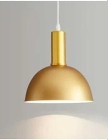 Resim Rsylight Rys Retro Metal Gold Dekoratif Rustik Kafe Mutfak Sarkıt Avize Çap 30 Cm 