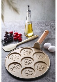 Resim Neoflam Fika Bej 26 Cm Pankek Tavası Bej 