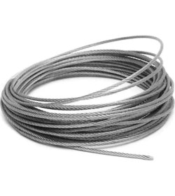 Resim Aesco Çelik Halat 10 mm 5 Metre (6X12+7 K.öz) 