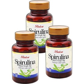 Resim 3 Adet Balen Spirulina Tablet 100 Adet 700 Mg Yosun Hapı 