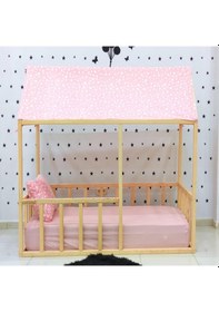 Resim Markaawm Montessori Yatak Çocuk Odası Karyola Doğal Çam Alanya Akçaağaç 