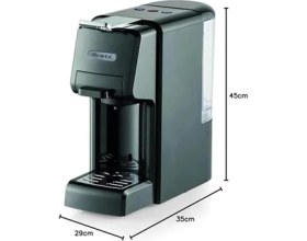 Resim Esmo Home Ariete Çok Fonksiyonlu 4in1 Espresso Makinesi, Nespresso, Dolce Gusto, Pod ve Öğütülmüş Kahve Uyumlu Siyah 1304/11 