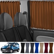 Resim Oto Pandami Peugeot Bipper 2008-2014 Uyumlu Taba Raylı Oto Perde Takımı 