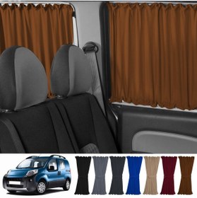 Resim Oto Pandami Peugeot Bipper 2008-2014 Uyumlu Taba Raylı Oto Perde Takımı 