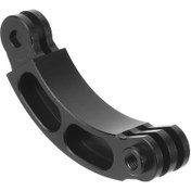 Resim Alüminyum Alaşım-1x Kask Uzatma Kolu Dağı Kısa Çubuk Kavisli Tip Gopro Hero 8 7 6 5 Insta360 Xiaoyi Sjcam Eken Eylem Kamera Aksesuarları 