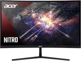Resim Acer Nitro EI322QURPbmiippx 80cm 31.5 inç ZeroFrame QHD Curved 1500R 165Hz FreeSync Premium Pro DisplayHDR 400 VA LED 2xHDMI 2xDP MM Audio out EURO Siyah Acer EcoDisplay Gaming Monitor 