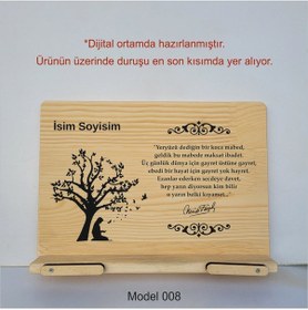 Resim Münzevi Masaüstü Ahşap Rahle/tablet/kitap Tutucu-model008 