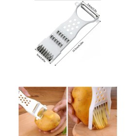 Resim Fırsatkolik Rende Soyacak 5 Fonksiyonlu Sebze Meyve Soyucu Patates Havuç Salatalık Zencefil Doğrayıcı 