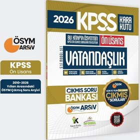 Resim 2026 Fullönlisans Kpss Vatandaşlık Kara Kutu ÖSYM Çıkmış Soru Bankası Son 15 Yıl (Sadece Ön Lisans) 