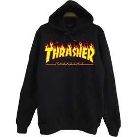 Resim Stonedfame Thrasher Baskılı Çocuk Sweatshirt 
