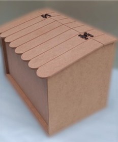 Resim Hobi Dekoratif Ekmeklik Ev Şekli Ahşap Mdf Ham El Yapımı Kahverengi 