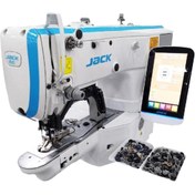 Resim Jack Fdm Jk-t1903gs-k-d Düğme Ve Punteriz Makinesi Şekil Dikiş (İŞLEME) 40x30, Direct Drive, Ayak K 