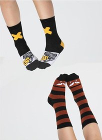 Resim Casabony Fox&dino 2'li Paket Erkek Çocuk Çorap-desenli Çok Renkli 