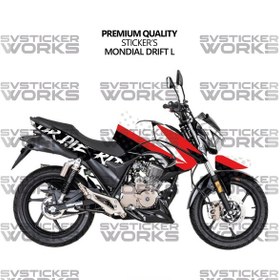 Resim Mondial Drift L Kaplama Sticker Ride Or Die Design Motor Kaplama Modeli Hazır Kit Tüm Yıllar Uyumlu Siyah 