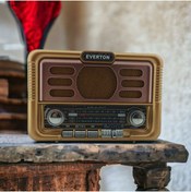 Resim Skygo Nostaljik Görünümlü USB SD AUX Bluetooth Destekli Şarjlı Radyo RT-671 