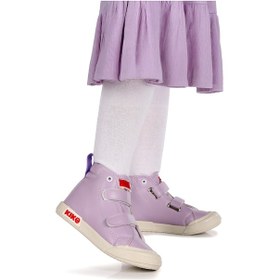 Resim Kiko Kids Garf Günlük Cırtlı Kız Çocuk Bot Ayakkabı Lila Lila 